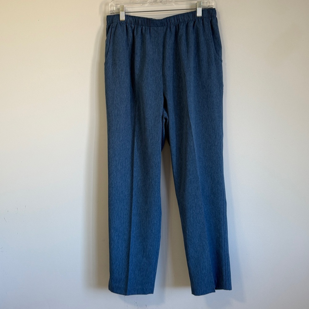 Alia SZ14 Pull-On Blue Casual Pants